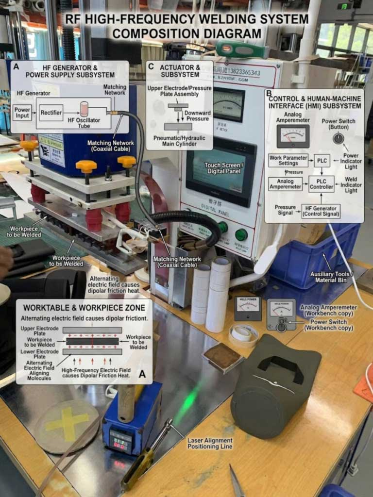 Produttore di zaini frigo saldati RF: costruzione impermeabile senza cuciture