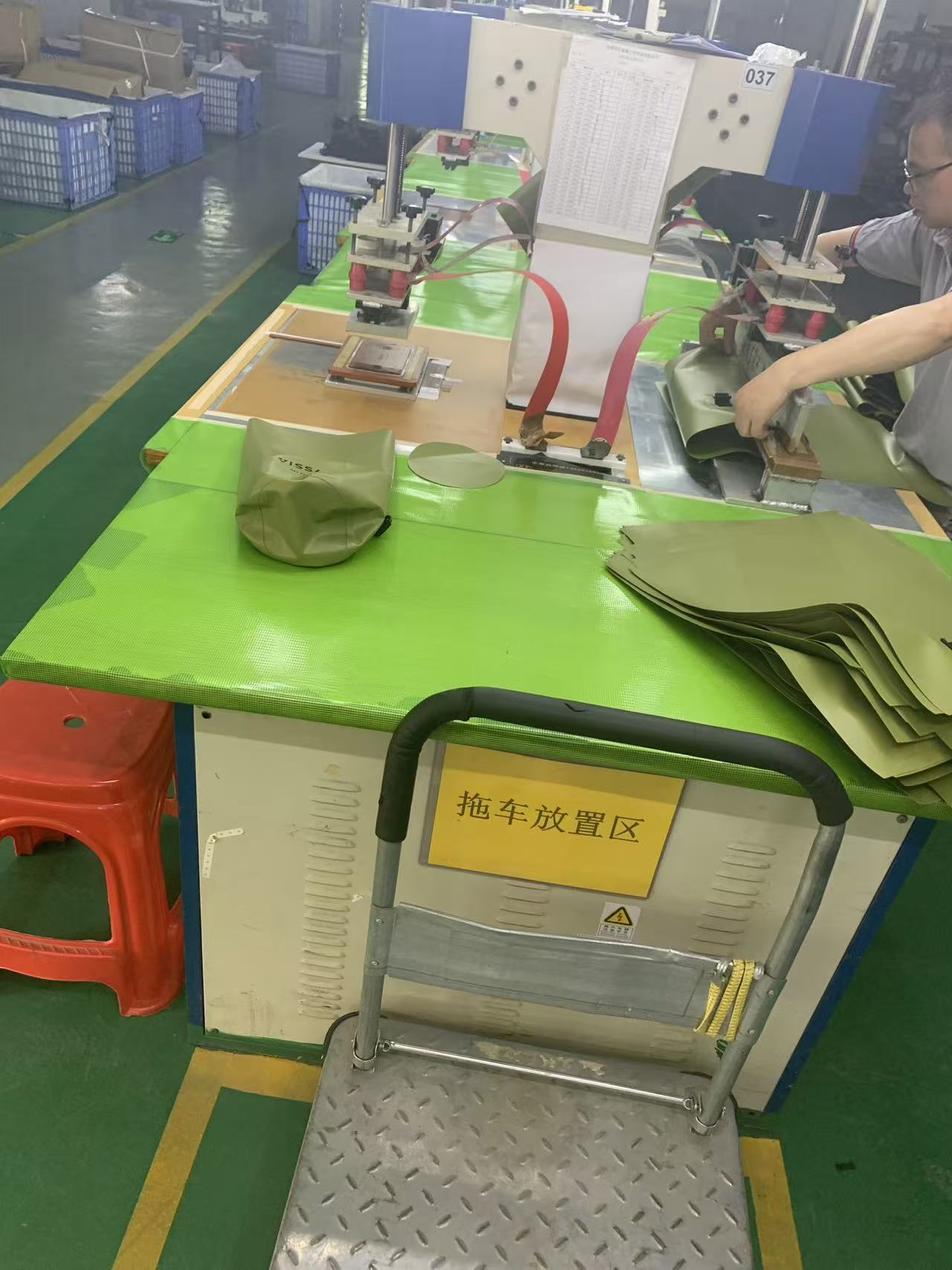 Sealock industrial high-frequency welding process creating molecular-level bonds for heavy-duty cooler bags.